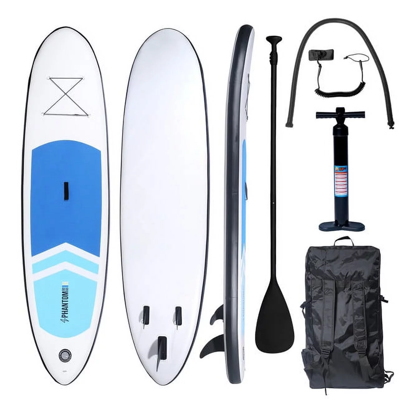 Inflatable Stand Up Paddle Board Premium SUP Accessories & Backpack, Surf Control, Non-Slip Deck, Leash, Paddle and Pump