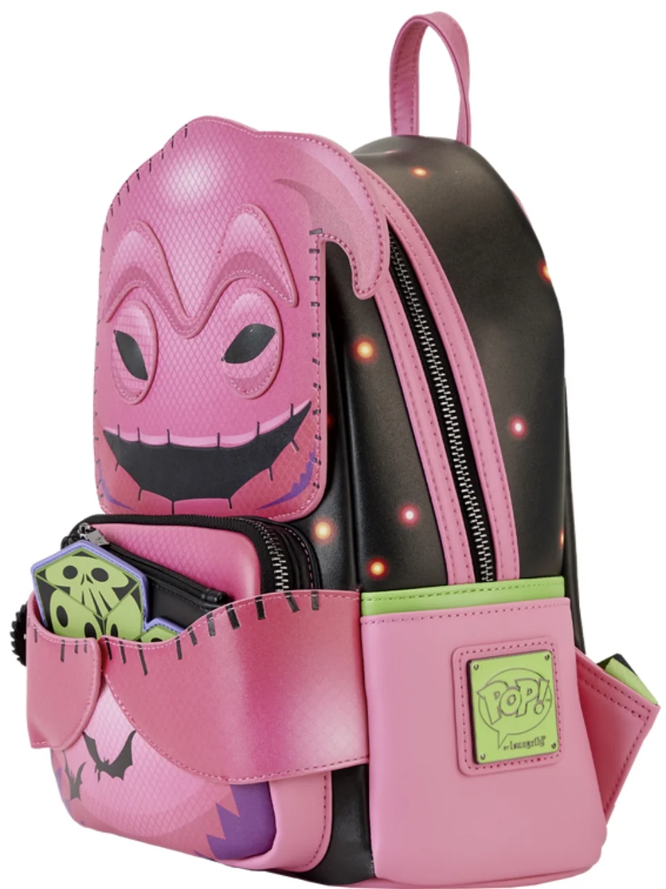 NYCC Limited Edition Funko Pop! By Loungefly Neon Oogie Boogie Cosplay Mini Backpack with Dice Coin Bag - Radiant Selections