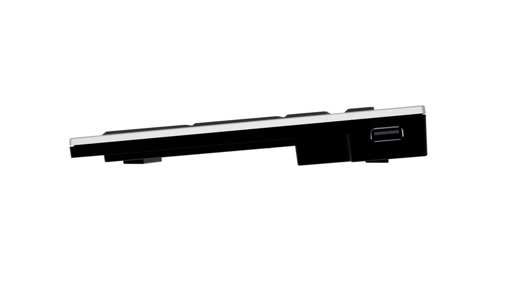 LogicKeyboard Large Print PC Slim Line Keyboard (White on Black) LPRNTWB-AJPU-US