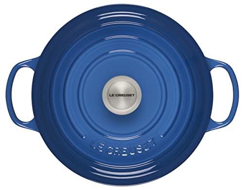 Le Creuset Enameled Cast Iron Signature Round Dutch Oven, 5.5 qt., Cerise