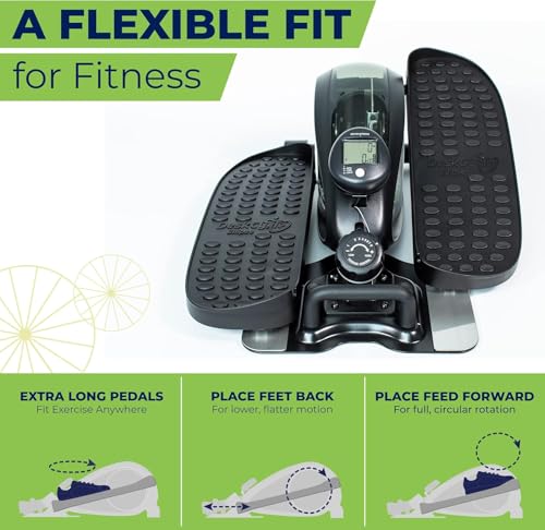 DeskCycle Ellipse Leg Exerciser - Under Desk Elliptical Machine and Foot Pedal Exerciser - Leg Exerciser While Sitting