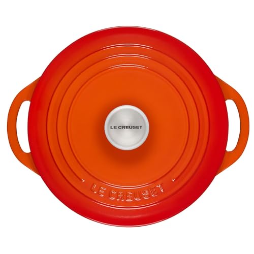 Le Creuset Enameled Cast Iron Shallow Round Oven, 2.75 Qt., Cerise