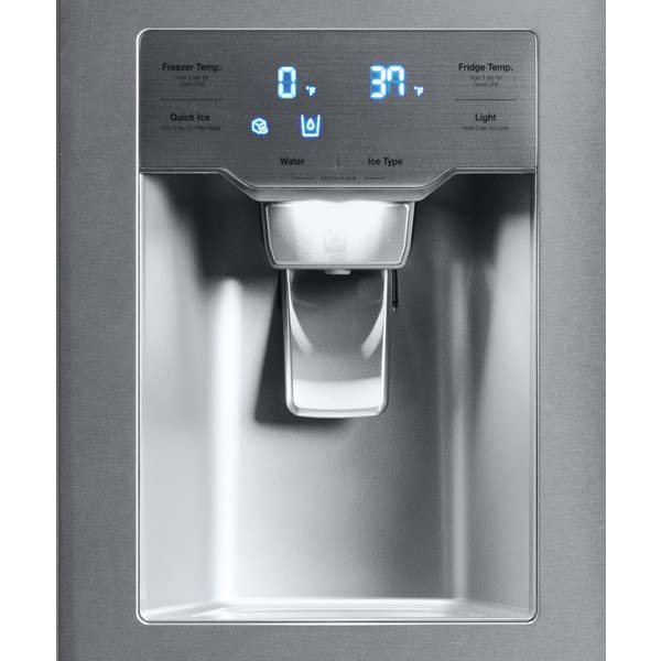 Winia WRFS26STJE French Door Dispenser Refrigerator Step Up, 25.5 Cu.Ft