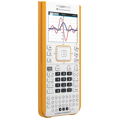Texas Instruments TI-Nspire CX II Color Graphing Calculator with Student Software (PC/Mac) White 3.54 x 7.48