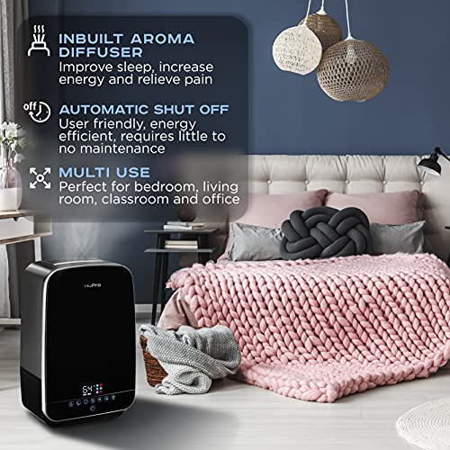 Humidifier for Large Room, Home, Humidifier for Bedroom - Large Capacity 5.5L - Warm & Cool Mist Humidifier, Ultrasonic Humidifiers
