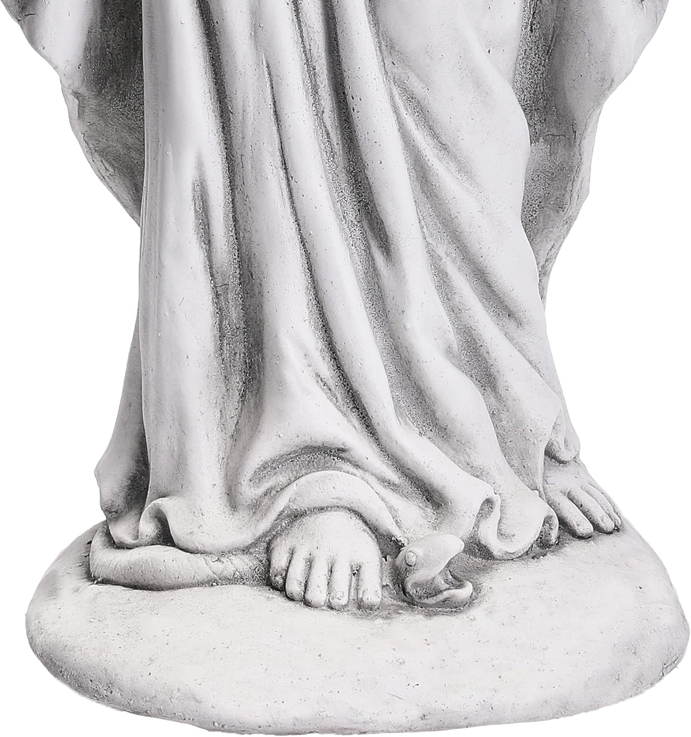 Virgin Mary Statue 29.9” Tall Religious Large Garden Statue Art Décor Blessed Mother Outdoor Statues for Garden in Magnesium Oxide Stone for Garden