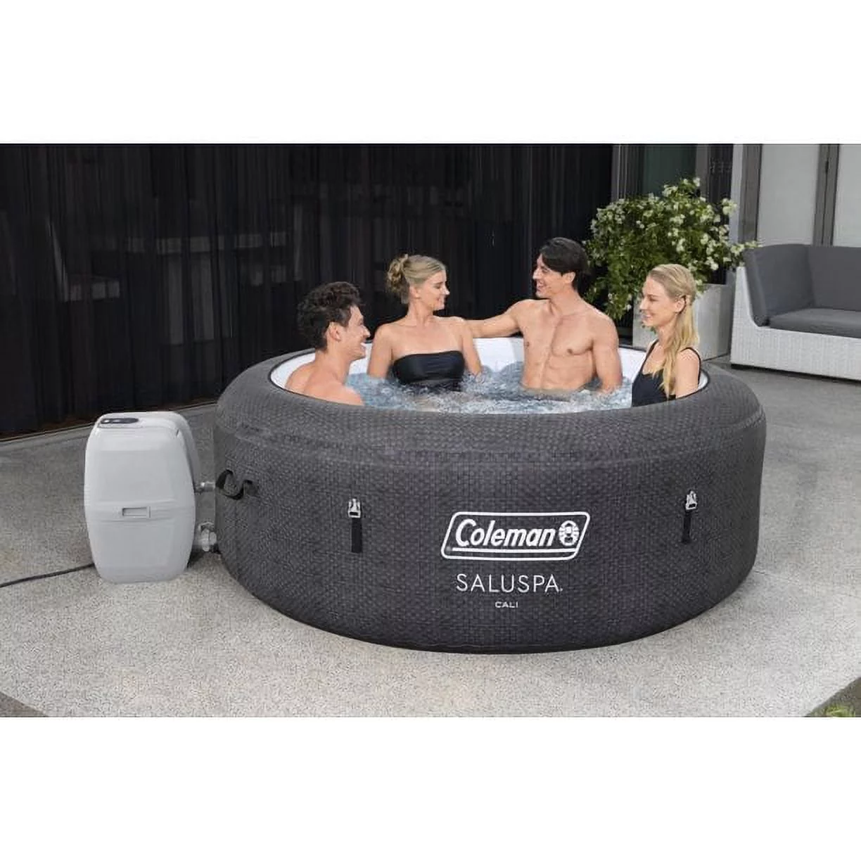 Coleman Cali Energy Sense 177 gal. Spring Inflatable Hot Tub Spa 2-4 Person, 104˚F