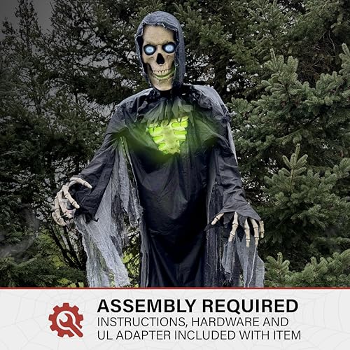 Haunted Hill Farm Motion-Activated 7.5-Ft. Tall Smoldering Ghoul