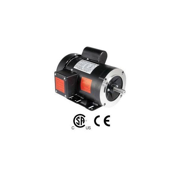 Worldwide Electric 2 HP Electric Motor Single Phase 56HC Frame 3450 RPM TEFC 115 / 230V C Face