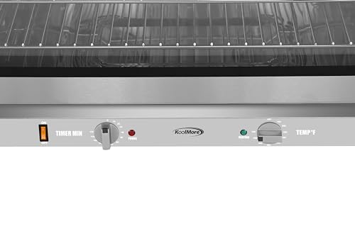 KoolMore 32 in. Commercial Countertop Convection Oven, Holds Full Size Pans, 4 Racks and 3500W of Power, 240V in Stainless-Steel