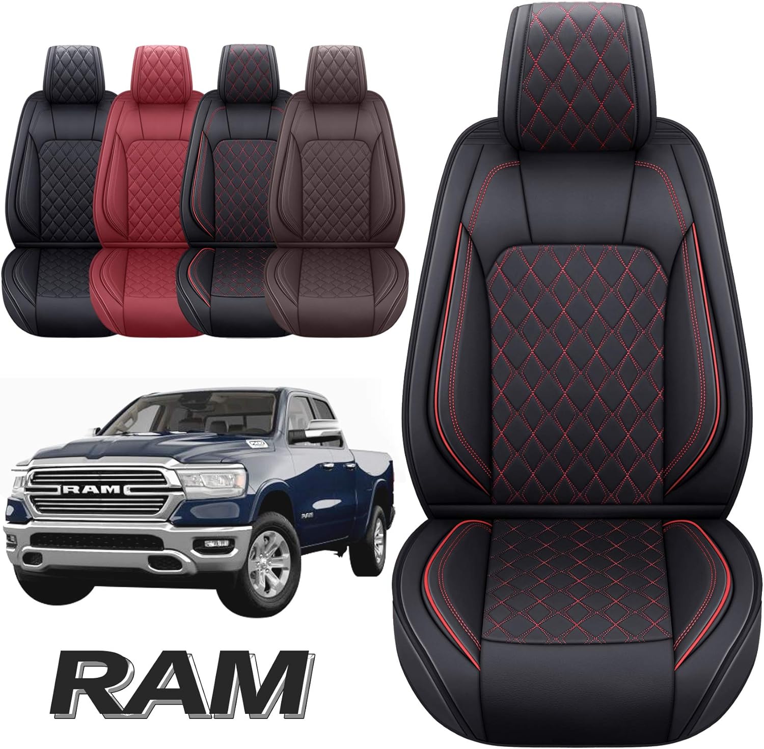 Aierxuan Car Seat Covers for Dodge Ram Custom Fit 2009-2022 1500