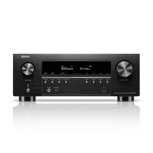 Denon AVR-S970H 8K Ultra HD 7.2 Channel (90Watt X 7) AV Receiver - Built for Gaming, Music Streaming, 3D Audio & Video, Alexa + HEOS, Black