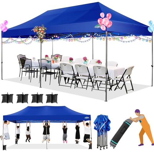 COBIZI 13x26 Pop Up Tent 13x26 Canopy with Sidewalls Heavy Duty Canopy Party Tent for Parties