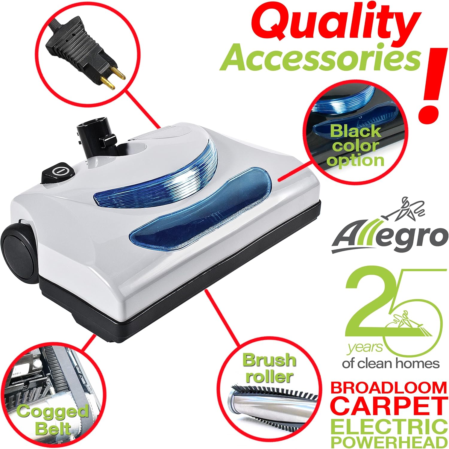 Allegro MU4100 Heavy Duty Powerful Central Vacuum System, Tangeantial Bypass Ametek Lamb Motor, Bagless System and Utility Port