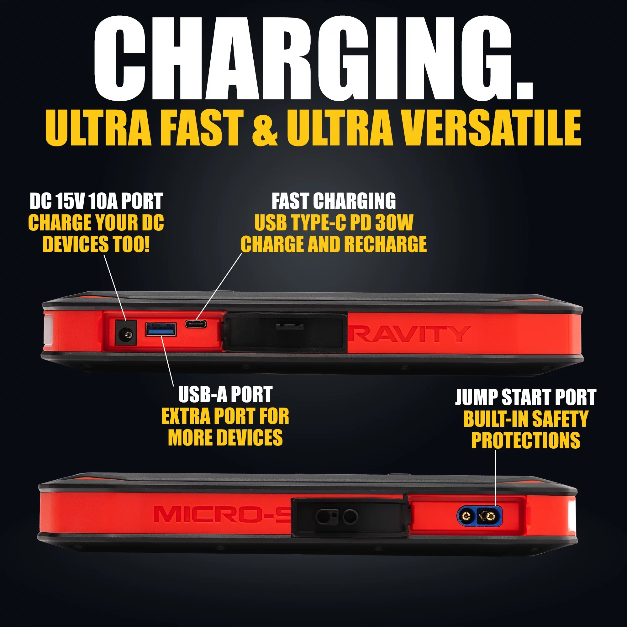 Antigravity Micro-Start XP-10 3000A 12V Lithium Jump Starter Portable Power Supply