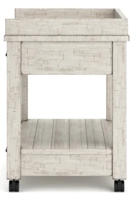 Signature Design by Ashley Carynhurst Printer Stand with 2 Drawers, Whitewash