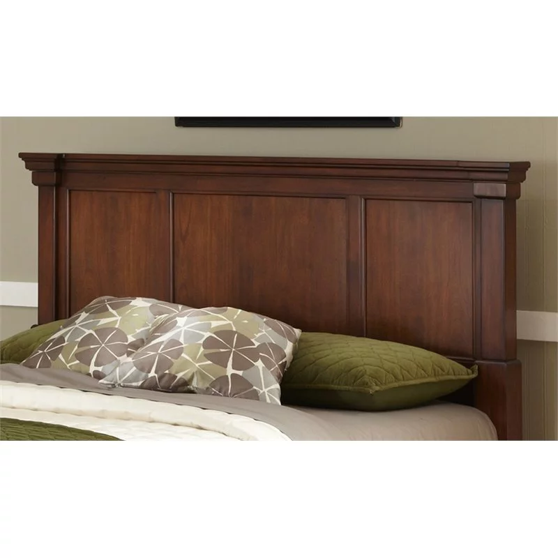 Homestyles Aspen Wood King Headboard in Brown