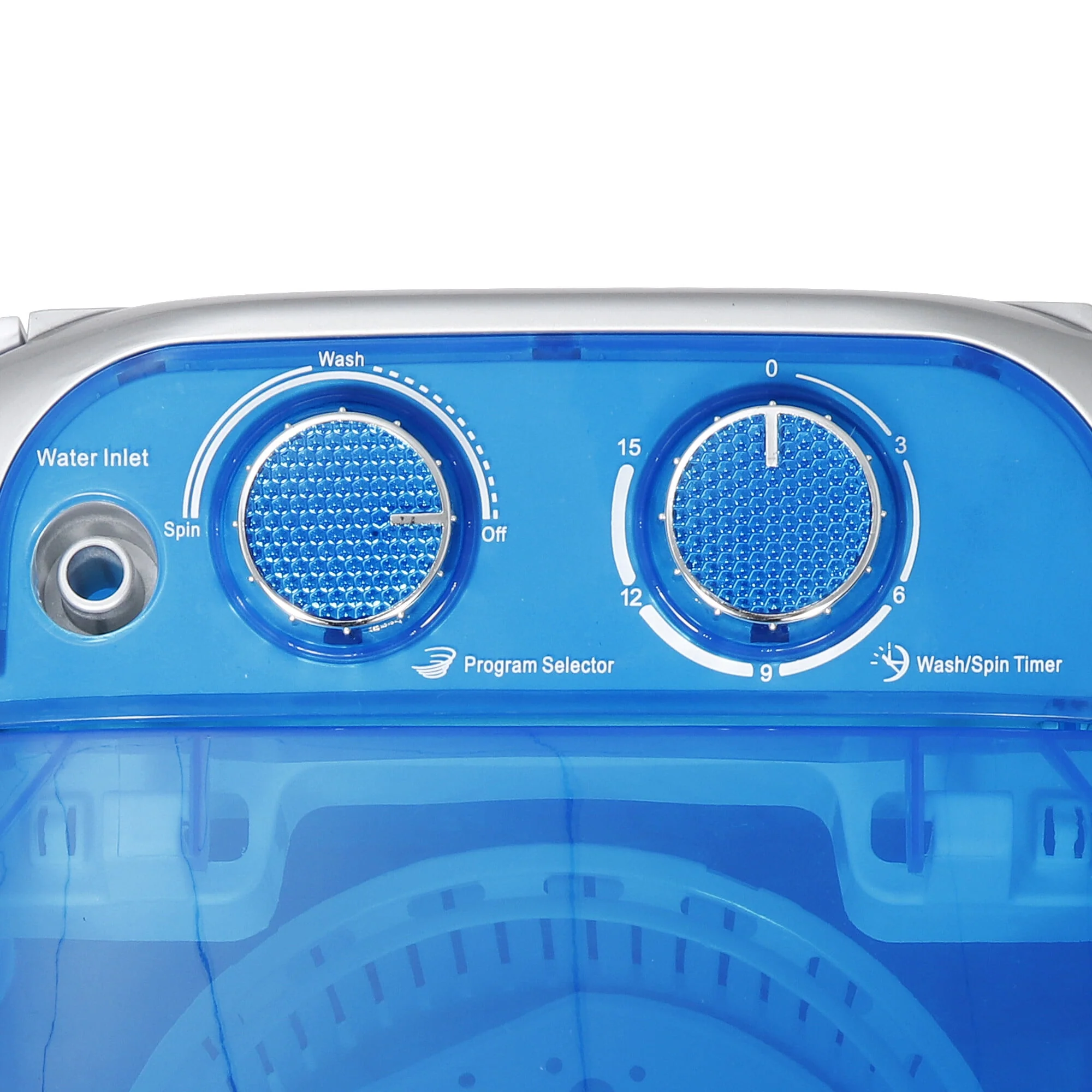 Zeny 6lbs Capacity Mini Washing Machine Compact Counter Top Washer w/Spin Cycle Basket and Drain Hose