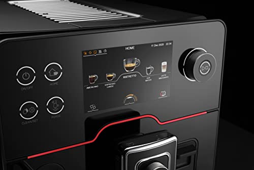 Gaggia Accademia Luxury Italian Fully Automatic Espresso Machine with 19 Customized drink settings,0.5 Liters,RI9782/46 Brushed Stainless