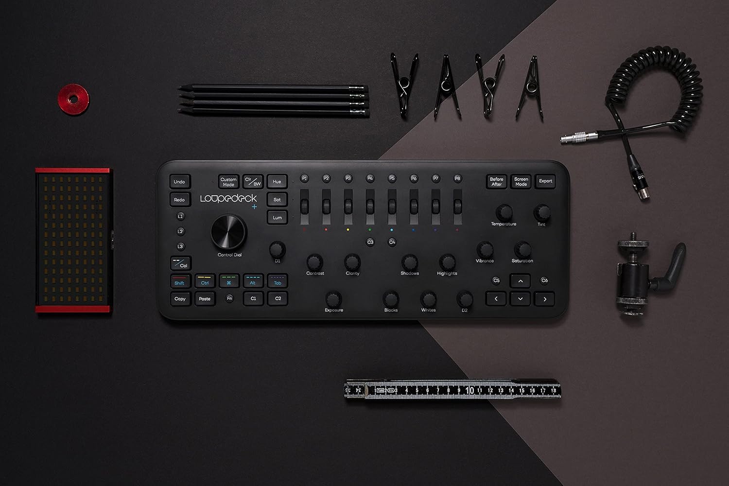 Loupedeck+ The Photo and Video Editing Console for Lightroom Classic, Premiere Pro, Final Cut Pro, Photoshop with Camera Raw, After Effects