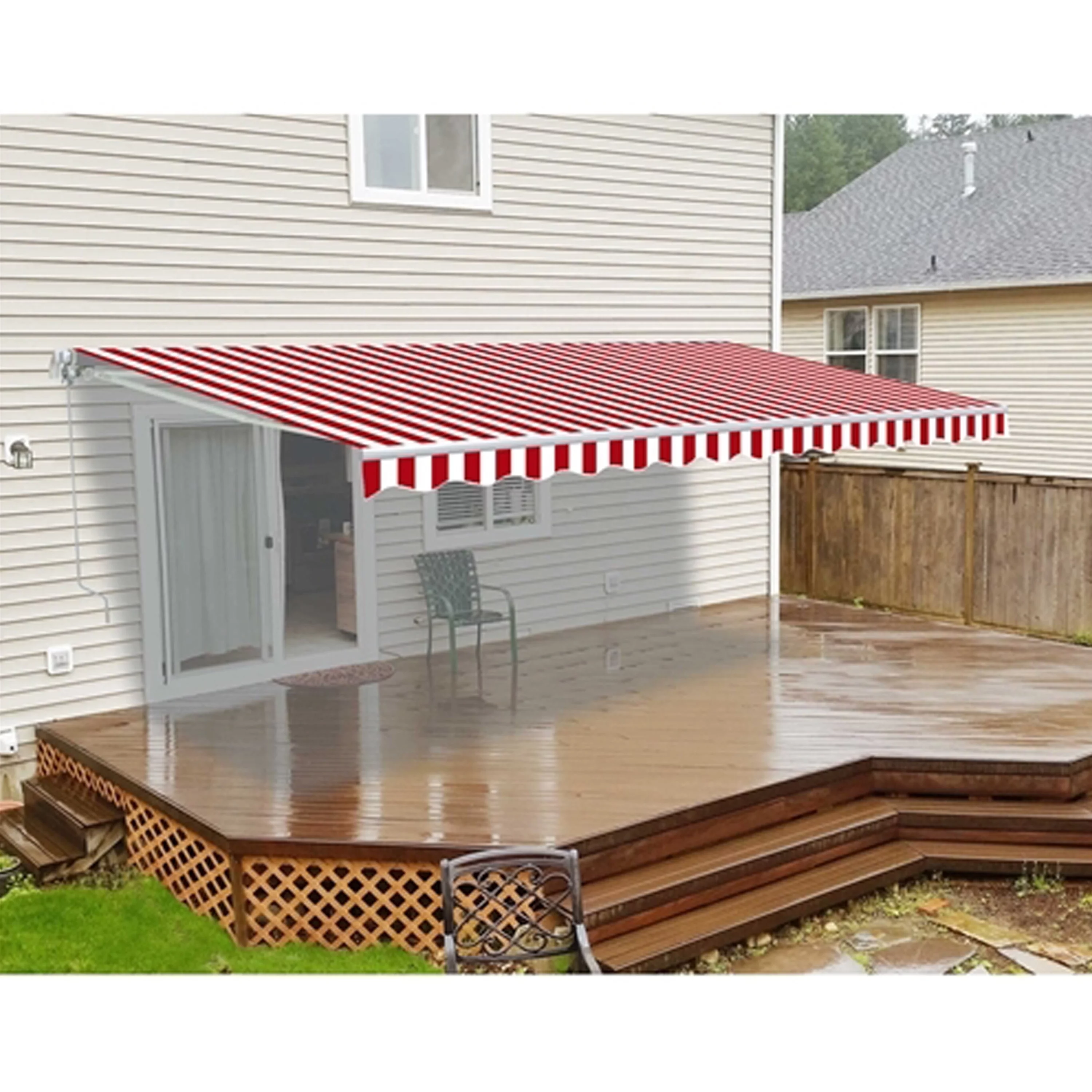 ALEKO Motorized 16x10 feet Retractable Outdoor Patio Awning Sunshade