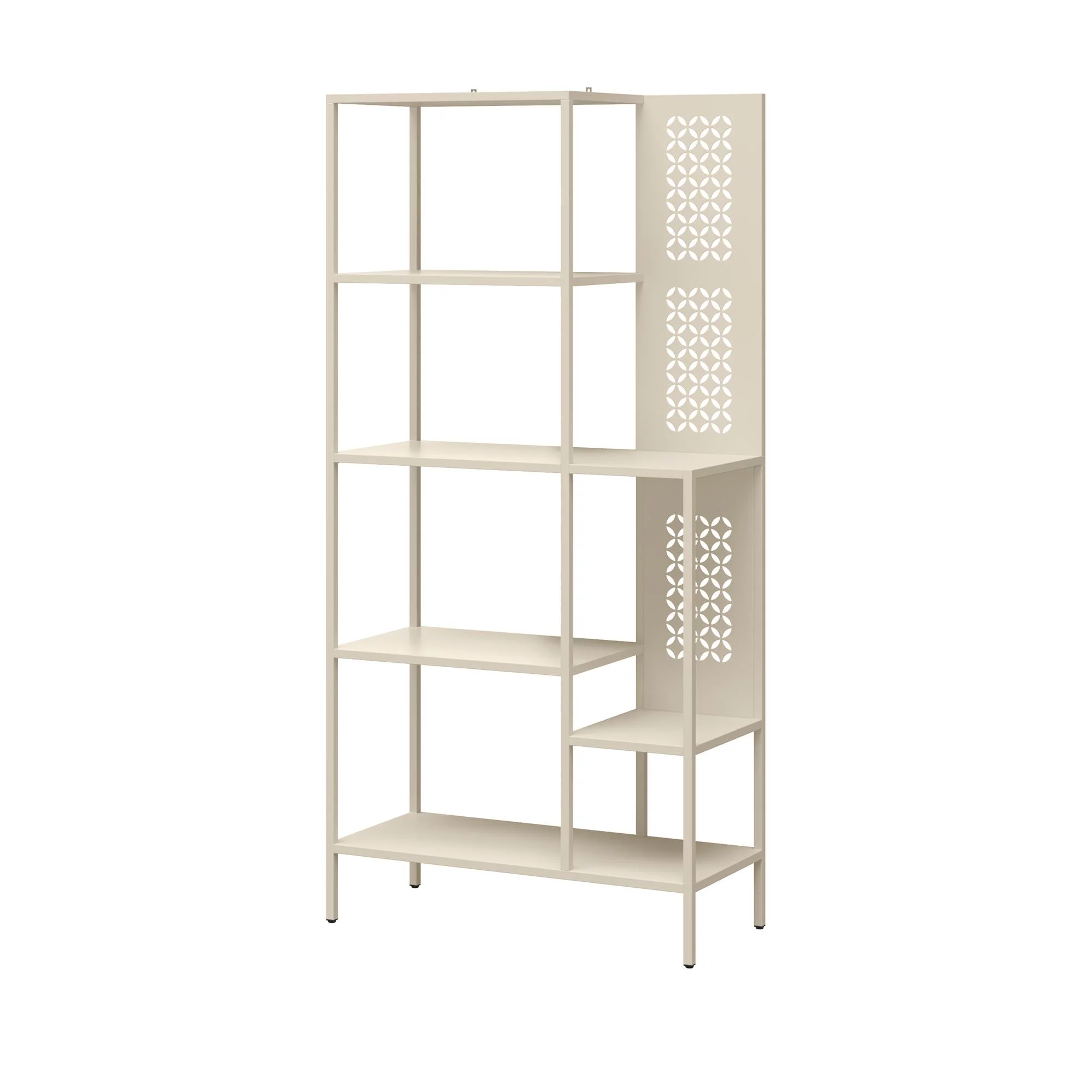 Mr. Kate Annie Metal Bookcase, Parchment