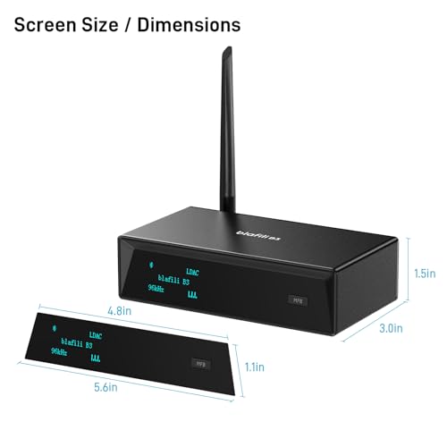 B3 Professional XLR Bluetooth v5.1 Music Receiver, LDAC & aptX HD Streamer, Built-in ESS DAC, Analog RCA, Digital Optical and COAXIAL Outputs