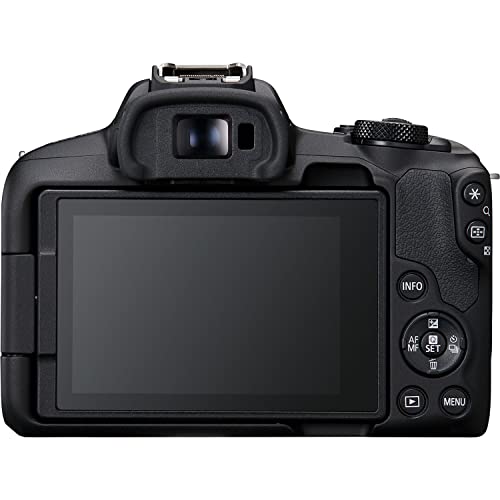 Canon EOS R50 Mirrorless Digital Camera Body Black with Canon RF-S 18-45mm f/4.5-6.3 is STM Lens 3 Lens Kit with 128GB Memory + 3pc Filter Kit + Case