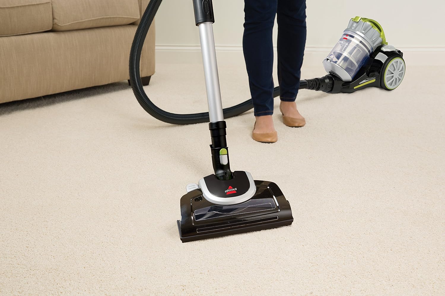 Powerclean Bagless Canister Vacuum Cleaner - Multi-Cyclonic