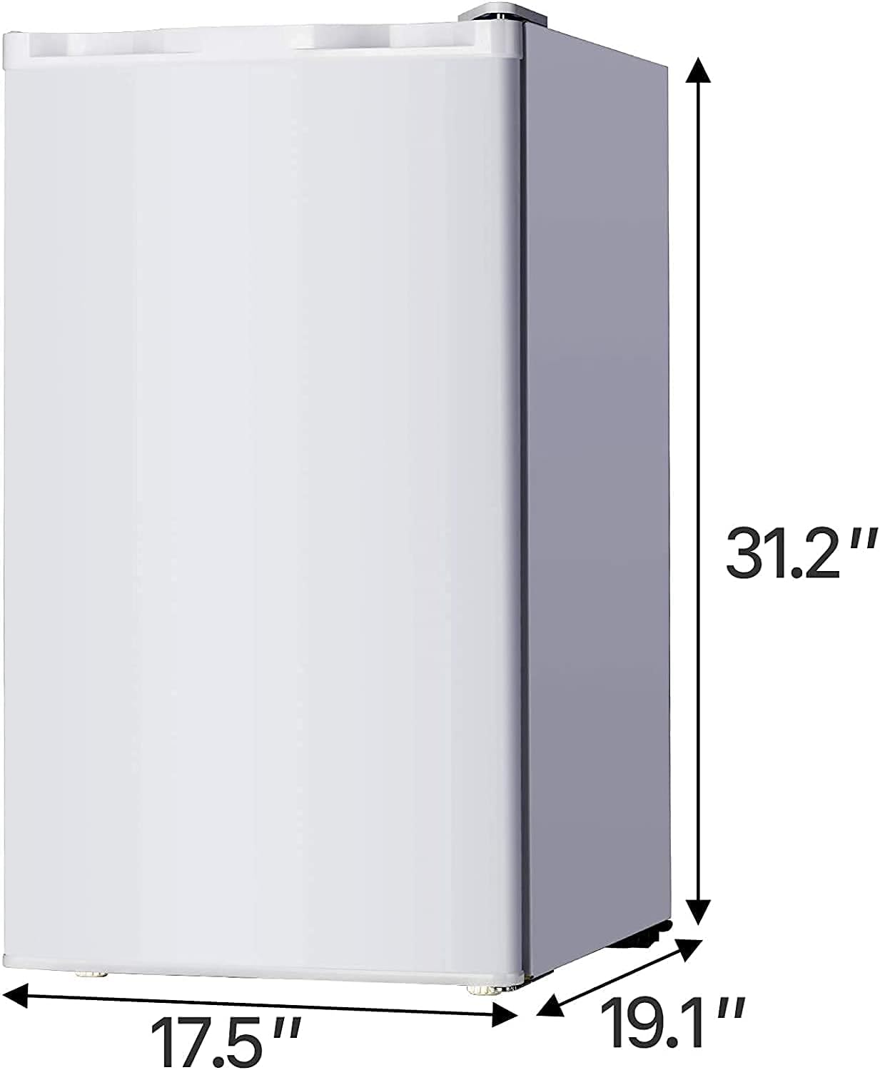 N A 3.2 Cu.Ft Mini Refrigerator Compact Refrigerator-Single Door Small Drink Food Storage Machine for Dorm, Garage, Camper, Basement or Office