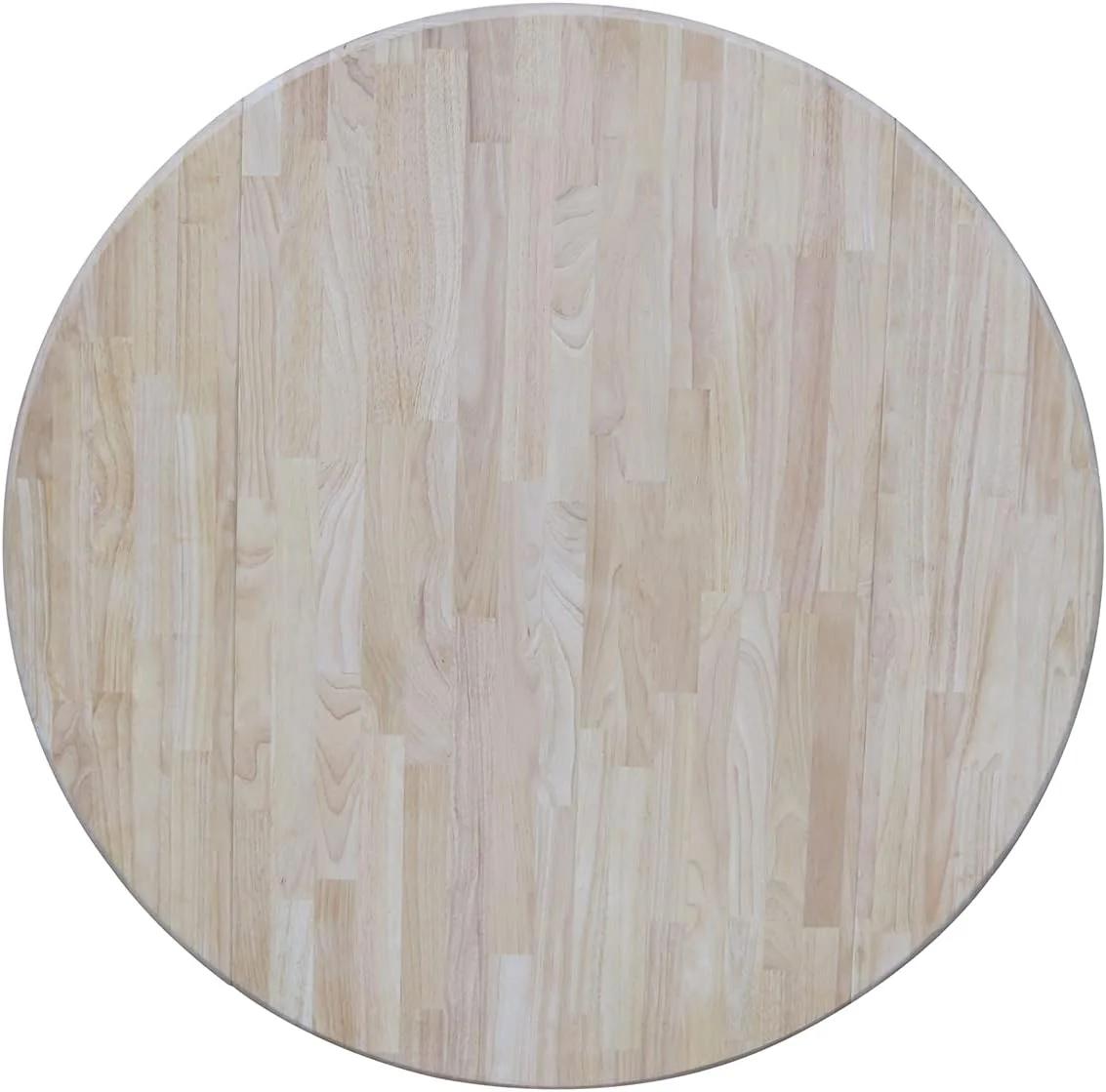 Round Dual Drop Leaf Pedestal Table-30.3" H, Unfinished Dining Table, Ready To Finish