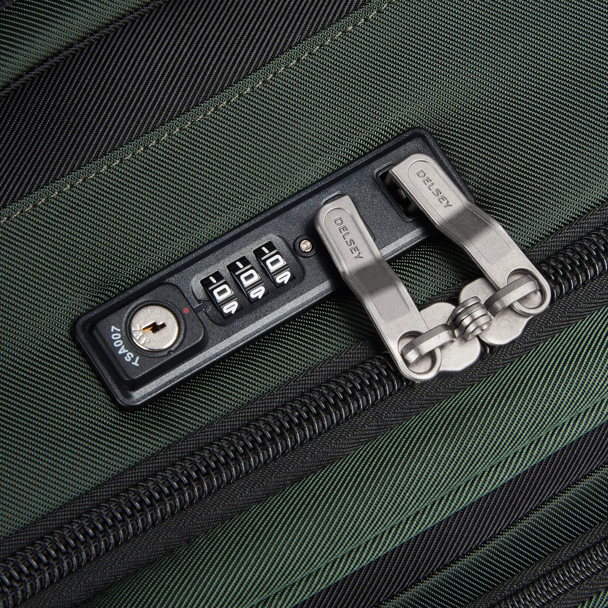 DELSEY PARIS Sky Max 2.0 28" Softside Spinner Luggage, Green - Curated Treasures Market