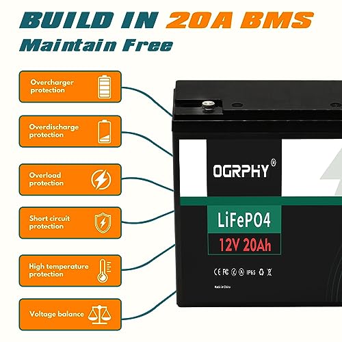 12V 100Ah LiFePO4 Battery, 1280Wh Grade A Cells Lithium Battery with 100A BMS, Up to 5000+ Deep Cycles Battery for RV, Trolling Motor, Solar