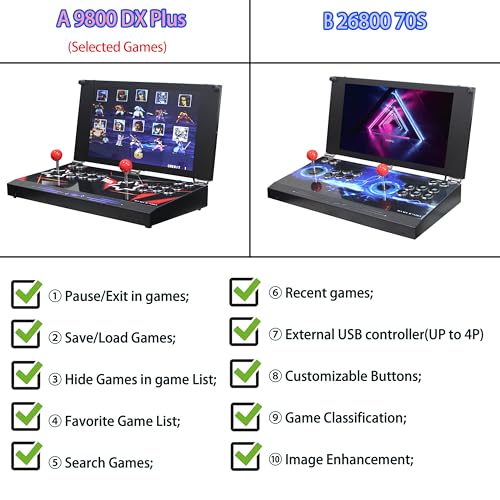 26800 in 1 Hand-held Portable Arcade Game Console 17.5-inch HD Screen Dual Players Pandoras Box DX