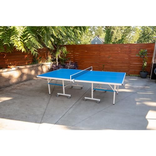 STIGA XTR Professional Outdoor Table Tennis Tables – All Weather Aluminum Waterproof Outdoor or Indoor Design with Net & Post