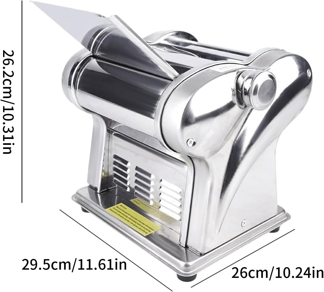 110V 135W Commercial Electric Dough Roller Sheeter Noodle Pasta Maker Machine, for Home Family Use