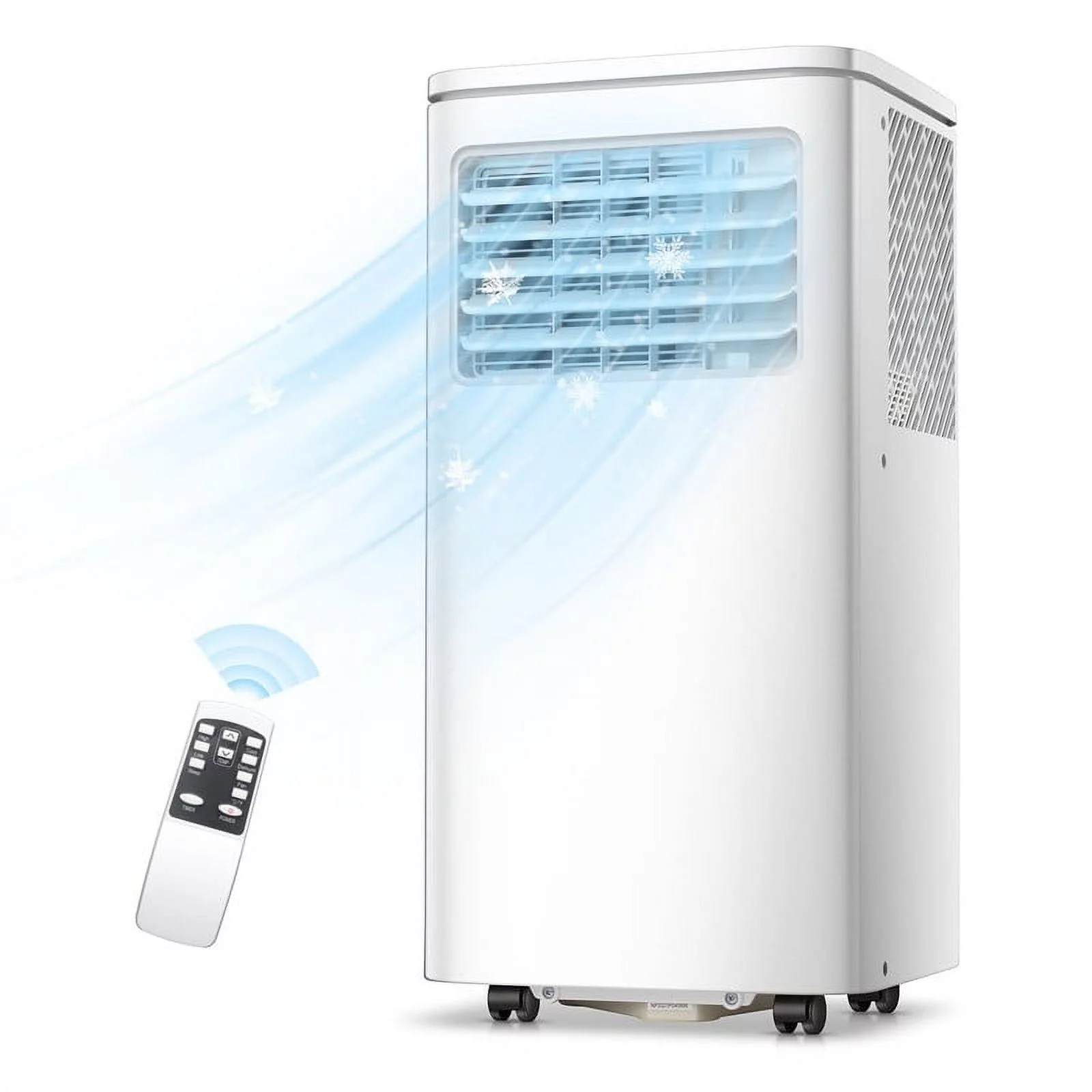 YUKOOL 8000 BTU Portable Air Conditioner,3-in-1 Air Conditioner with Digital Display,with Remote,Portable Air Conditioner for Rooms Below 250 Sqft.