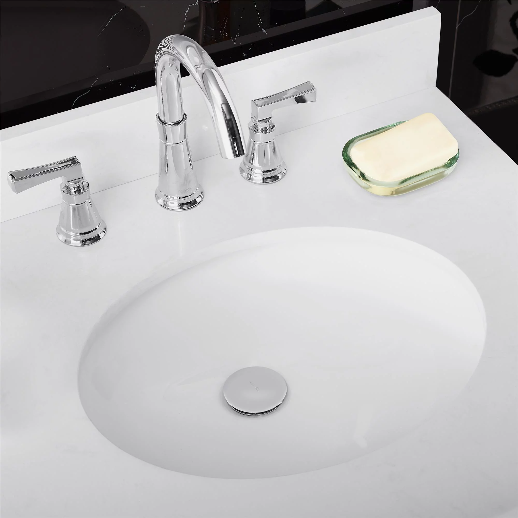 DHP Otum 30 Inch Bathroom Vanity with Sink, White Wood