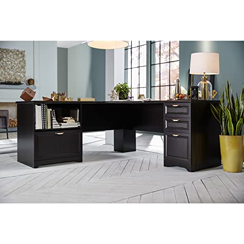 Realspace® Magellan Performance 71"W L-Shaped Corner Desk, Espresso