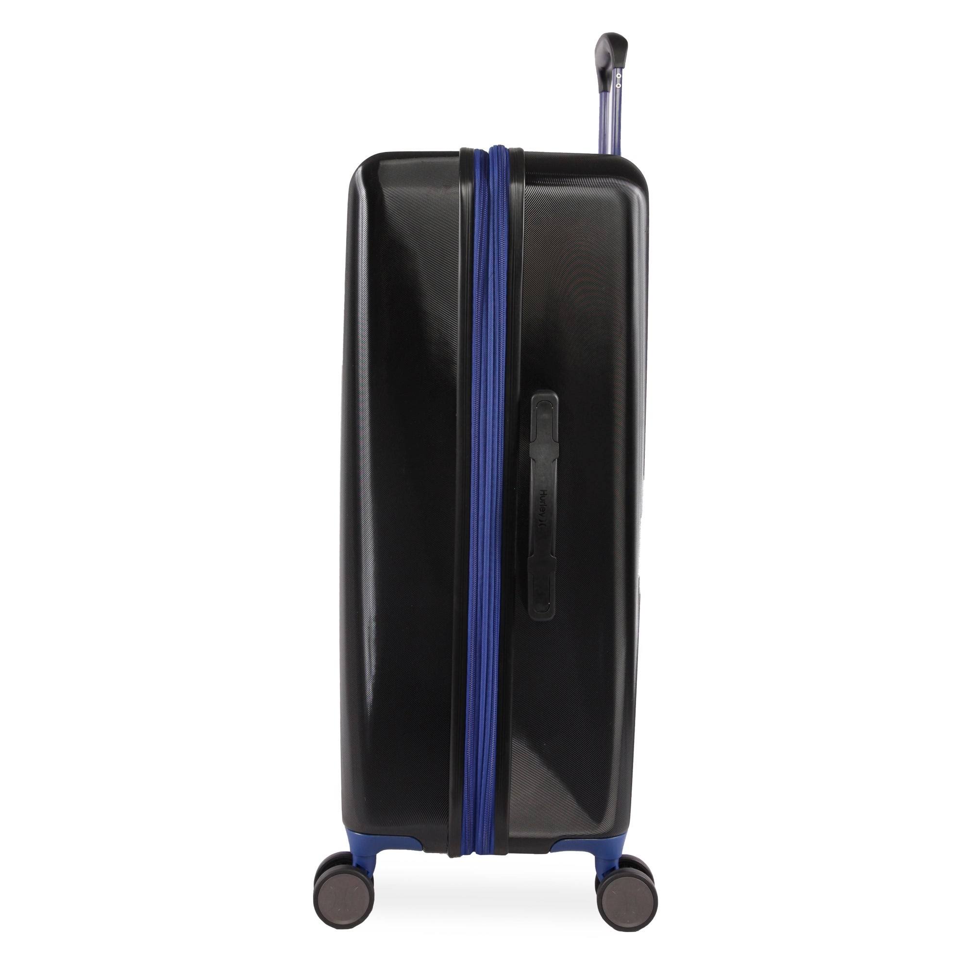 Hurley Suki 29-inch Check in Hardside Spinner Suitcase - Black/Blue