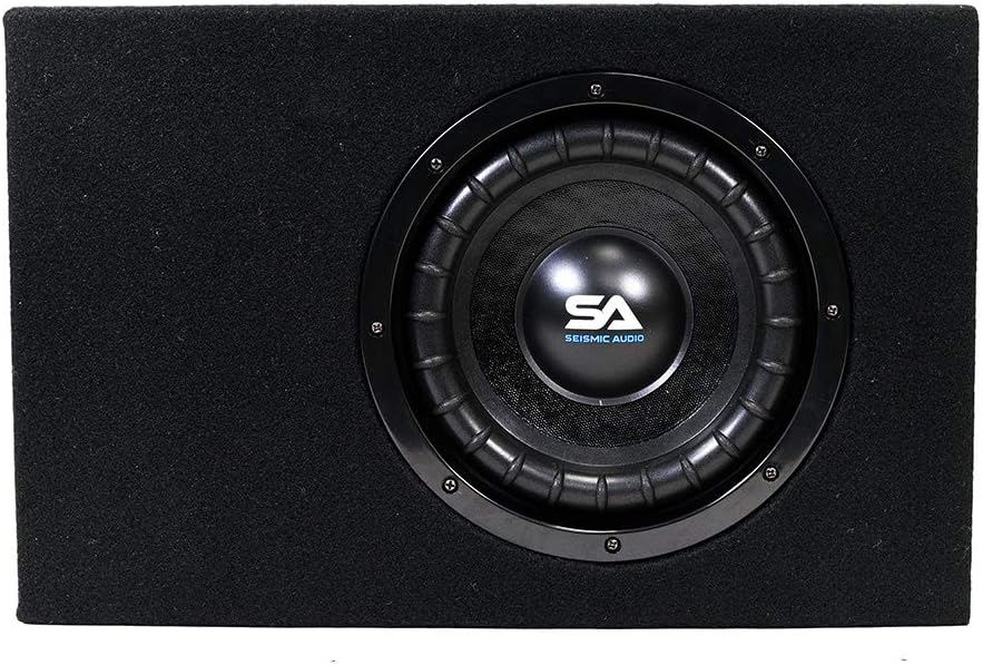 Seismic Audio - SA-SCE08-8 Inch 400 Watt Slim Shallow Mount Car Truck Audio Subwoofer Enclosure