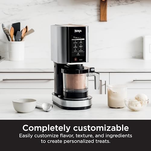 Ninja NC301 CREAMi Ice Cream Maker, for Gelato, Mix-ins, Milkshakes, Sorbet, Smoothie Bowls & More, 7 One-Touch Programs