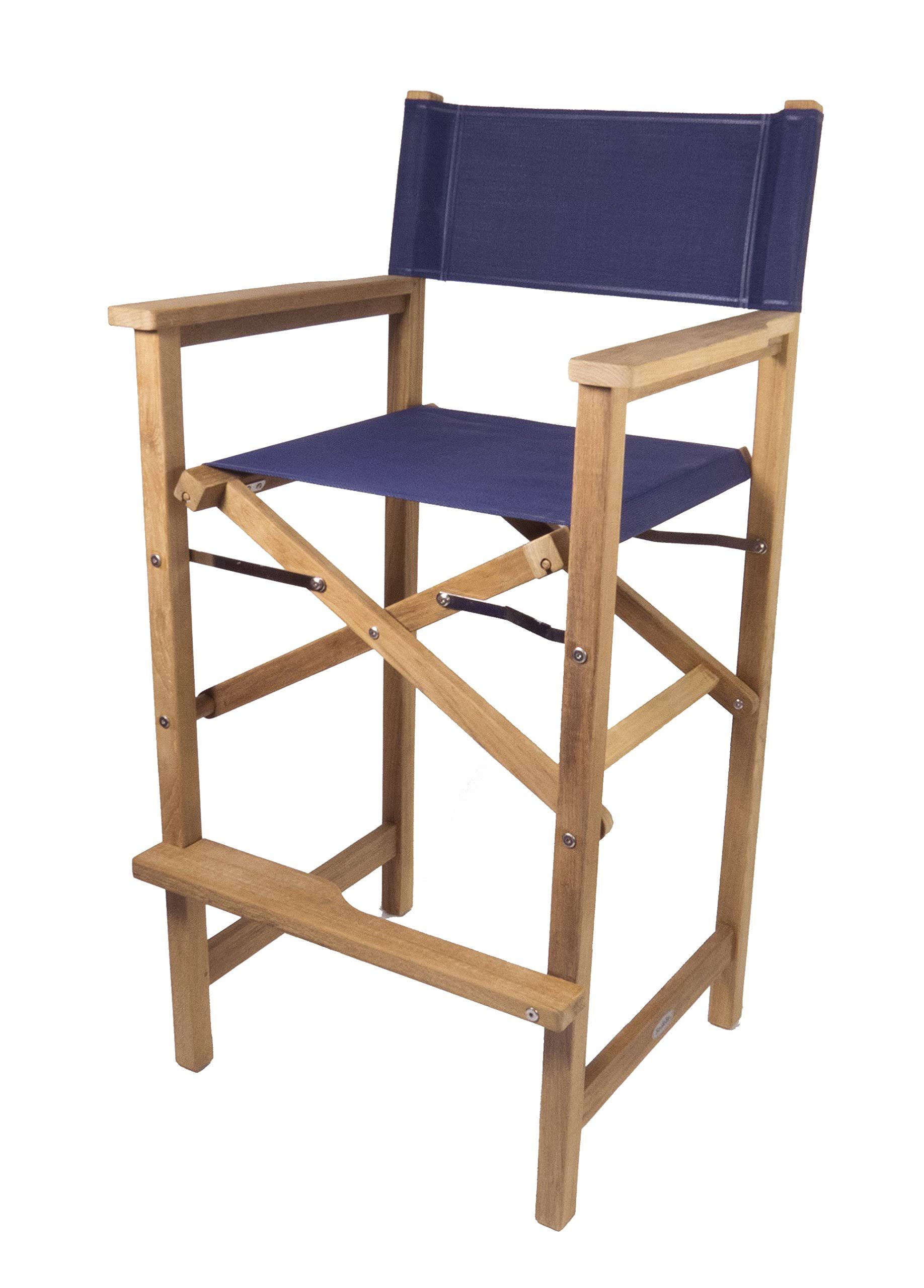 SeaTeak Captain&s Chair with Seat COVER, Blue