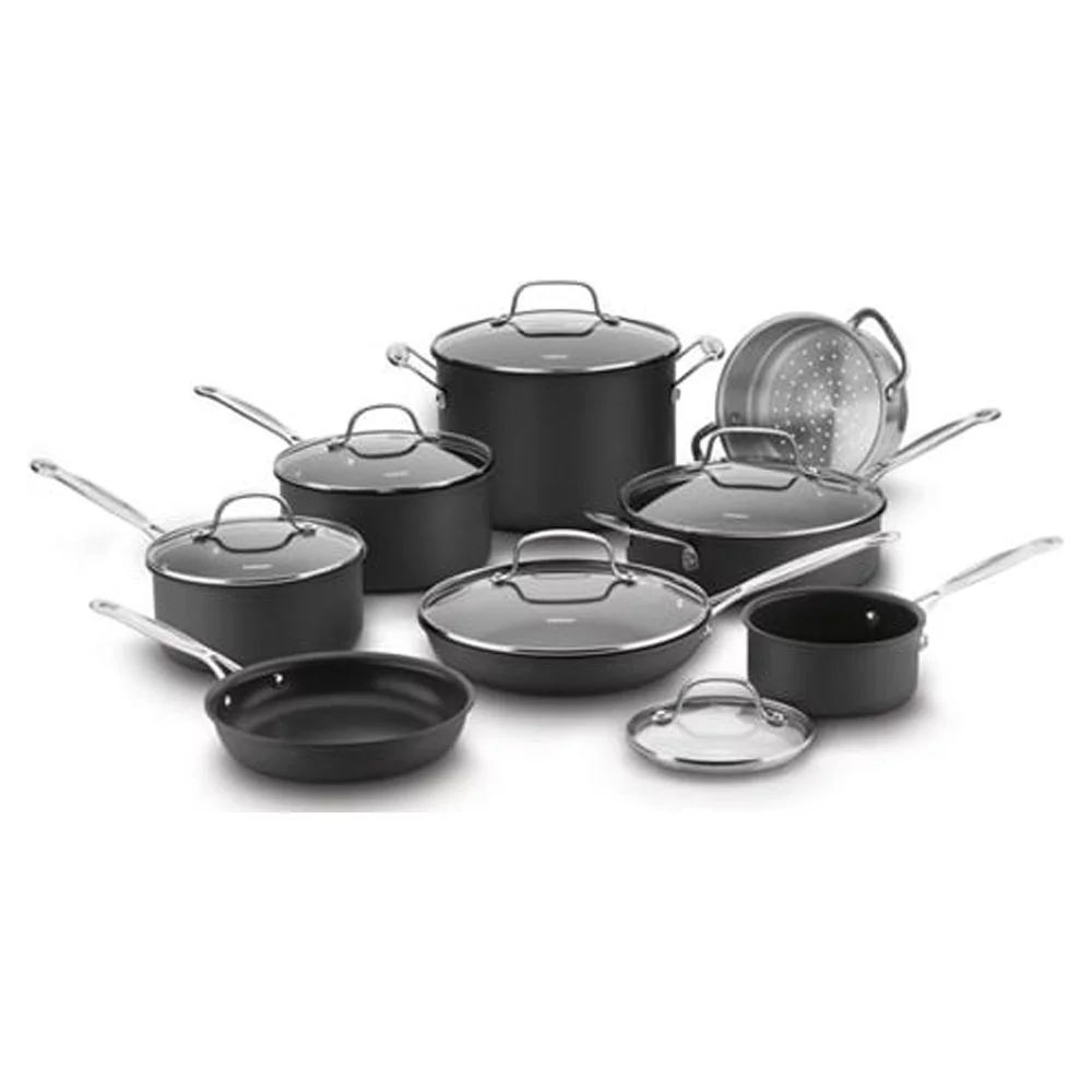 Cuisinart Chef's Classic Non-Stick Hard Anodized 14-Piece Cookware Set