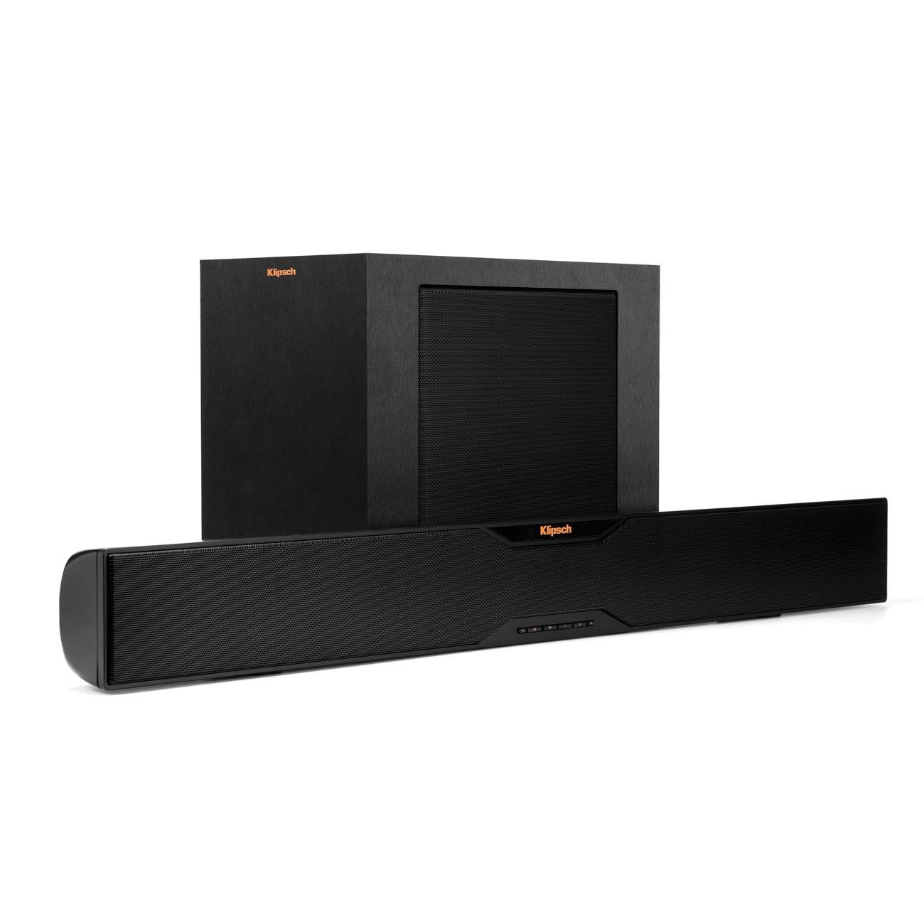 Klipsch R10B 2-Way Soundbar With 8" Wireless Subwoofer (Black) - Megean