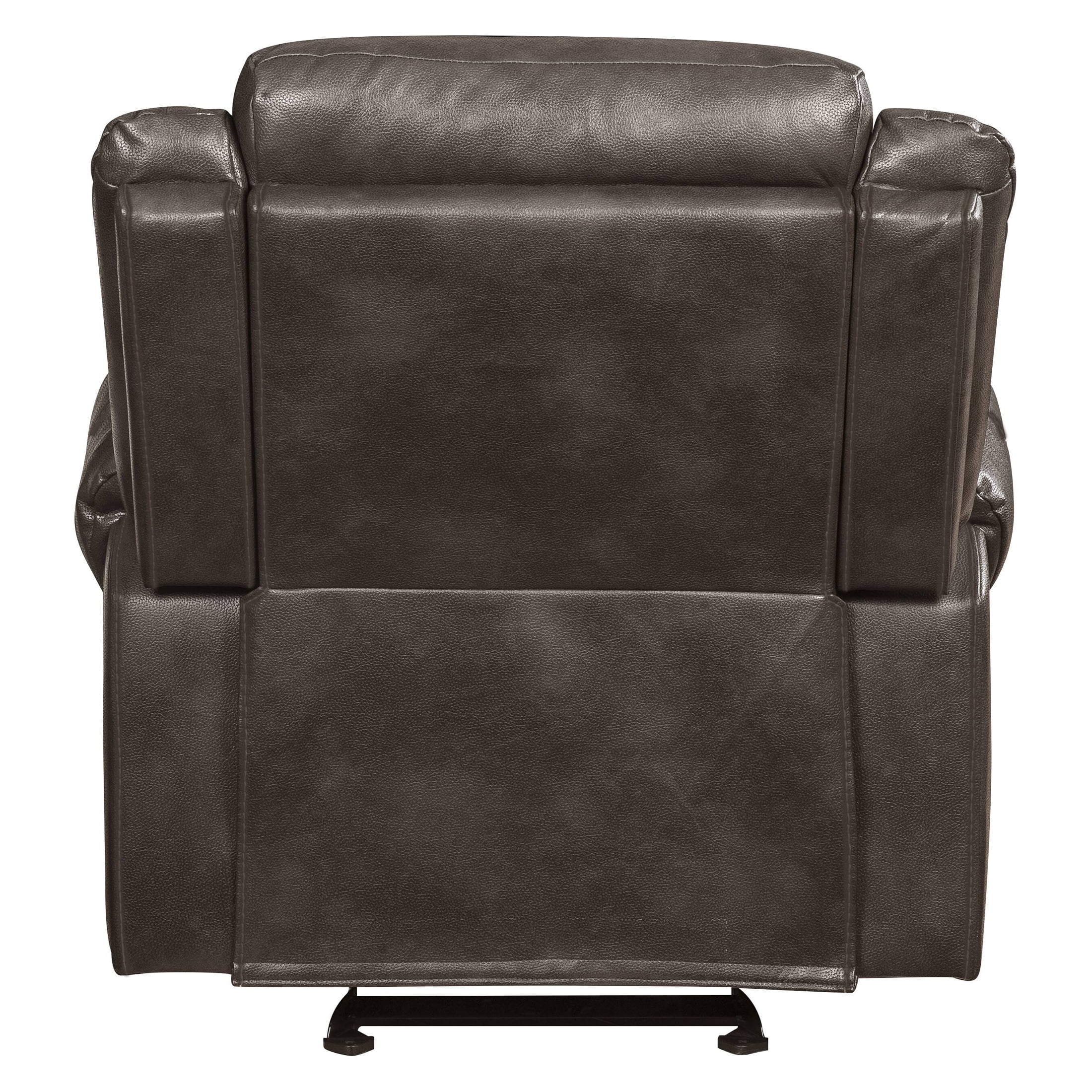 ACME Lydia Glider Recliner in Brown Leather Aire