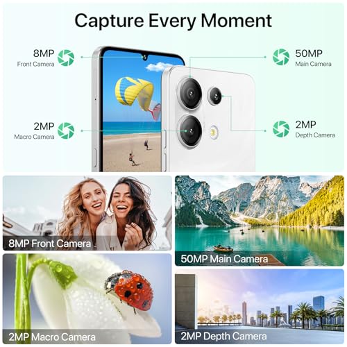 UMIDIGI G9 5G Cell Phone, Android 14 Unlocked Phones, 12(6+6) GB +128GB/1TB TF Expand, 5G Dual SIM, 50MP Camera, 6.75" HD+ 90Hz Display