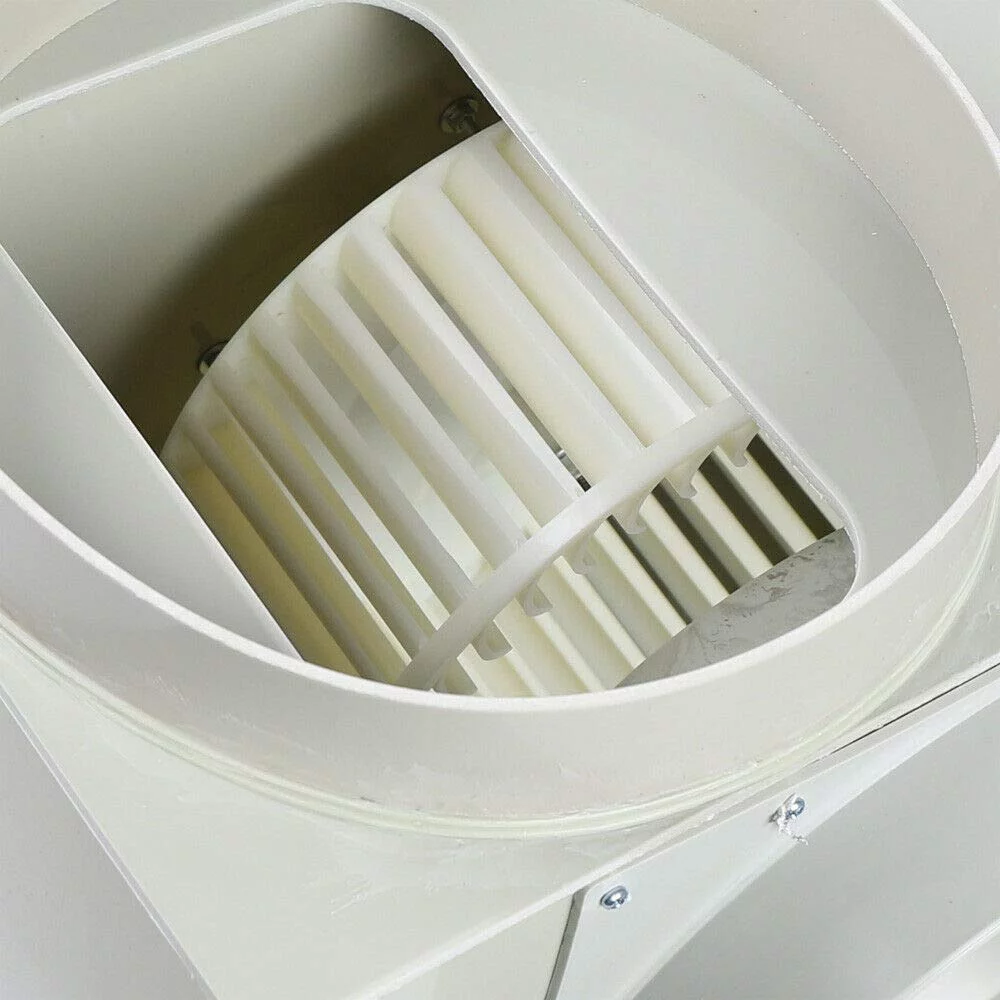 FETCOI Centrifugal Extractor Blower Fan, PP250 Low Noise Laboratory Ventilation Blower Fan Fume Hood 2300m3 / h