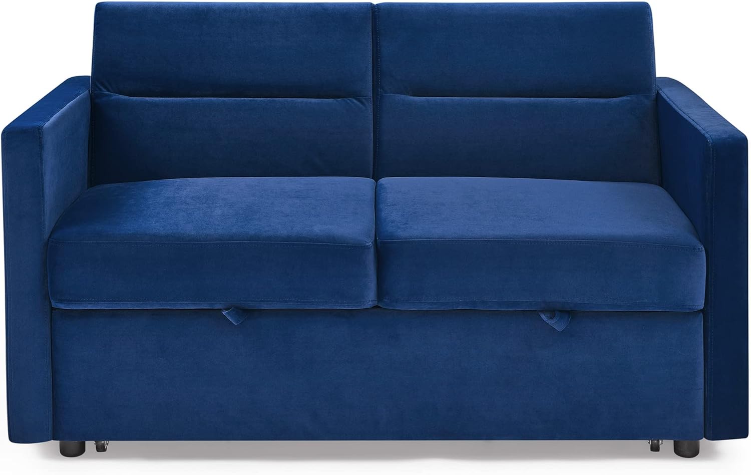 3 in 1 Multi-Functional Futon Couch Pull Out Sleep, 2 Seater Convertible Loveseats Sofa with Adjustable Backrest,Comfy Upholstery Sofacama Sofabed