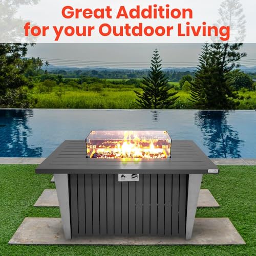 Outdoor Propane Fire Pit Table - CSA/ETL Certified Safe 50